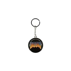 DOOM Porte-clés avec logo classique, noir