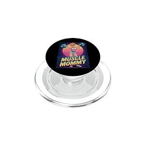 Anime Muscle Mommy Weightlifting Fitness Girl Aesthetic PopSockets PopGrip pour MagSafe
