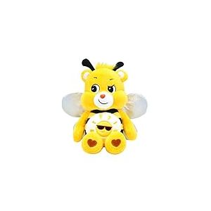 Care Bears - Basic Fun Peluche Bumble Bee Bear 22 cm – Jouet en Peluche Collectible avec Ailes Crinkle & Badge Solaire, Cadeau Câlin pour Enfants de 4 Ans+, Idéal pour Filles & Garçons
