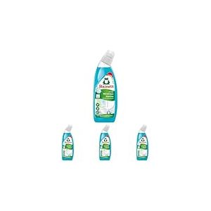 RAINETT - Nettoyant WC Min&eacute;raux Marins en Gel - &Eacute;limine les Mauvaises Odeurs, Calcaire & Tartre - Flacon 100% Recycl&eacute; - Ecolabel - 750 ml (Lot de 4)