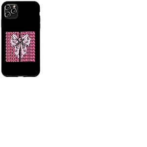 Ruban rose coyote chasseur coyote, coquette Coque pour iPhone 11 Pro Max