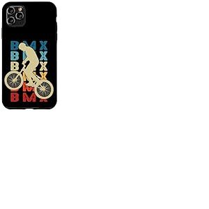 BMX Vélo Velo Cycliste Cyclisme Enfant garçon Retro Coque pour iPhone 11 Pro Max