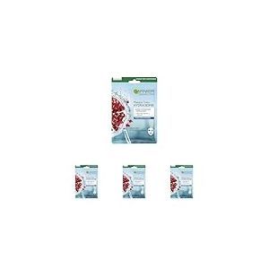 Garnier - SkinActive - Masque Tissu Hydra Bomb - Hydratant et Repulpant - Peaux Déshydratée (Lot de 4)