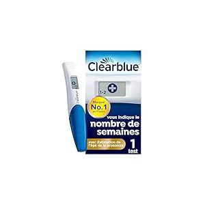 Test De Grossesse Clearblue Digital Avec Estimation De l’Âge De La Grossesse, Le Seul Test Qui Vous Indique Le Nombre De Semaines, 1 Test Digital
