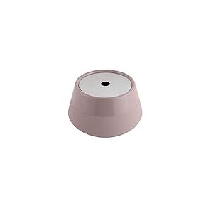 axentia Boîte à Coton avec Couvercle Nevada, Boîte de Rangement pour Cosmétiques Salle de Bains, Pot à Coton en Grès, Boîte à Bijoux, Taupe