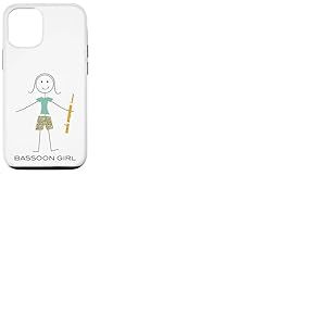 Funny Women Basson Girl Bassoonist Basson Player Coque pour iPhone 12/12 Pro