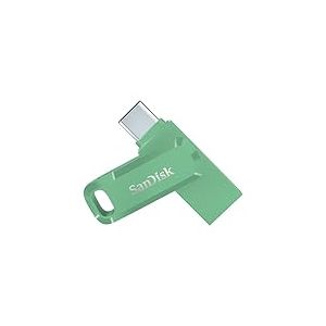 SanDisk 128 Go Ultra Dual Drive Go, Clé USB Type-C avec connecteurs USB Type-C et USB Type-A réversibles, jusqu'à 400 Mo/s, pour smartphones, tablettes, Mac et PC, Absinthe Green