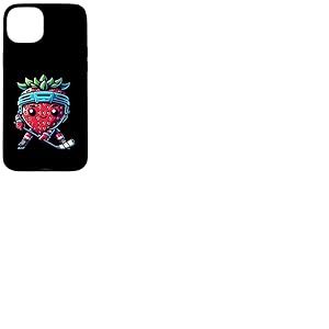 Fraise Joueur De Hockey Sur Glace Souriante Coque pour iPhone 15 Plus