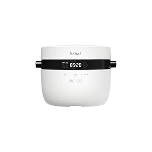 Instant Pot Cuiseur à riz et cuiseur vapeur 5 l (20 tasses) – Casserole antiadhésive passe au lave-vaisselle, insert vapeur en acier inoxydable, verre doseur, cuillère à riz – avec fonction mijoteuse