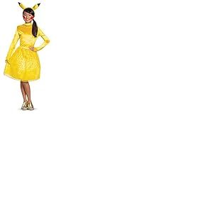 Pokémon | Déguisement Robe Pikachu Fille | Taille 4-6 Ans | Robe avec Queue + Serre Tête Oreille | Licence Officielle Pokémon | Confortable | Pour Toutes Occasions | Jeu Vidéo | Idée Cadeau Fan