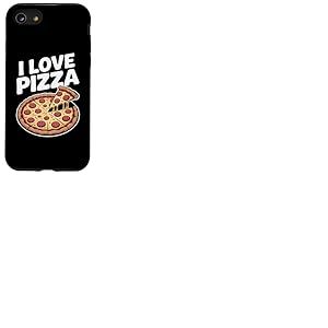 J'adore la pizza, délicieuse tranche de pepperoni Coque pour iPhone SE (2020) / 7 / 8