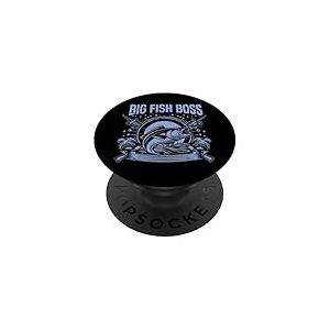 Big Fish Boss Pêche PopSockets PopGrip Adhésif