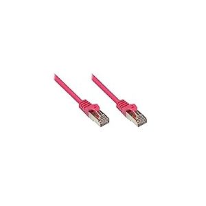 Alcasa 5 m CAT5E &ndash; C&acirc;ble de r&eacute;seau (RJ-45, RJ-45, M&acirc;le/M&acirc;le, Cat5e, SF/UTP (S-FTP), Magenta)