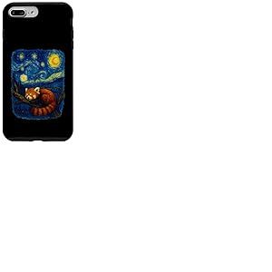 Van Gogh Red Panda La Nuit étoilée Coque pour iPhone 7 Plus/8 Plus