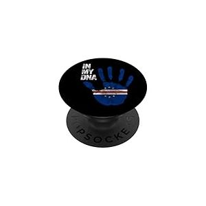 Drapeau Cap-Vert, drapeau du Cap-Vert, drapeau du Cap-Vert. PopSockets PopGrip Adhésif