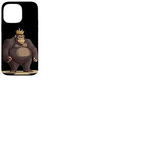 Règle Gorilla avec couronne pour pouvoir suprême Coque pour iPhone 14 Pro Max