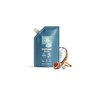 Salt of the Earth Recharge pour déodorant naturel 3 utilisations – Océan & noix de coco – Végan, protection longue durée, certifié Leaping Bunny – Fabriqué au Royaume-Uni – 22