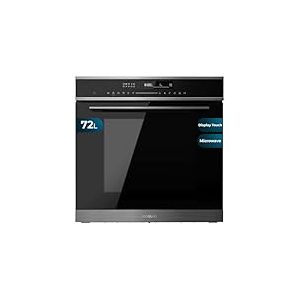 Cecotec Four à micro-ondes encastrable 60x60cm Bolero Hexa MWO706000 Line. 2880W, Capacité de 72L, 13 Fonctions avec Pizza Master, Décongélation, Minuterie électronique