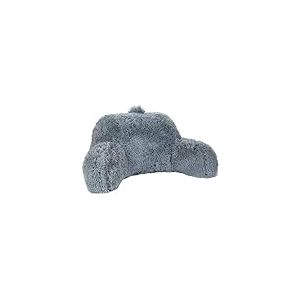 Klear Vu ZASTION Coussin Lombaire à Poils Longs pour Adultes et Enfants, Soutien Lombaire et Bras sur lit, Chaise, canapé, canapé et Sol – Grand Coussin de Lecture, 76,2 x 53,3 cm, Gris Froid