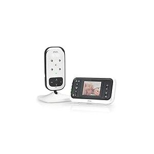 Alecto DVM75 Babyphone avec caméra Moniteur 2,4" - Baby Monitor avec Alarme - Caméra intérieure pour votre bébé - Blanc/Anthracite