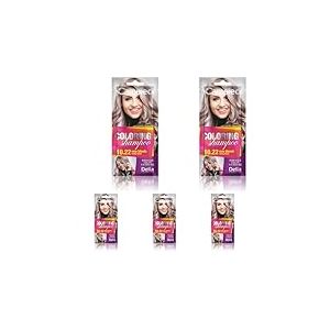 Cameleo - Shampooing teint&eacute; - Blond rose - Rafra&icirc;chissement rapide et facile des couleurs &laquo; couleur en couleur &raquo; - Sans ammoniaque ni oxydants - Shampoing en sachet - 40 ml (Lot de 5)