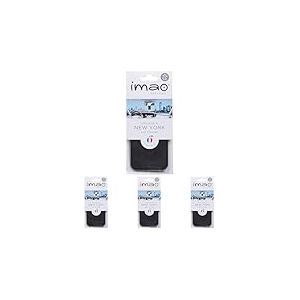 IMAO Voyage à NEW YORK CAR PERFUME 13 g Désodorisant, Noir (Lot de 4)