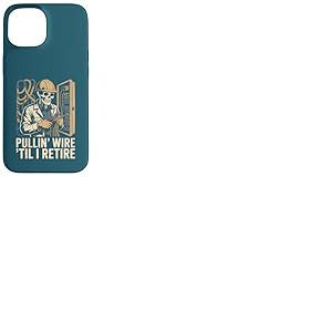 Casque de s&eacute;curit&eacute; Squelette pour &eacute;lectricien Til I Retire Coque pour iPhone 15