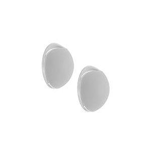 WAGNER Butoir de porte &agrave; VISSER ou COLLER au mur - Lot de 2 - diam&egrave;tre &Oslash; 20 x 8 mm, corps en zinc moul&eacute; sous pression, aspect acier inox, protection en caoutchouc, mat&eacute;riel de montage inclus-15512402