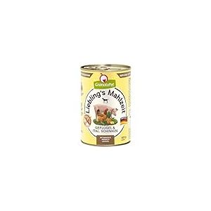 GranataPet Liebling's Repas pour Chien à la volaille et au Jambon Italien - Nourriture Humide pour Chien - sans céréales et sans Sucre - Aliment Complet - 6 x 400 g