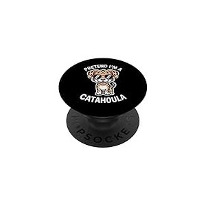 Chien l&eacute;opard Catahoula Amusant Chien l&eacute;opard Catahoula PopSockets PopGrip Adh&eacute;sif