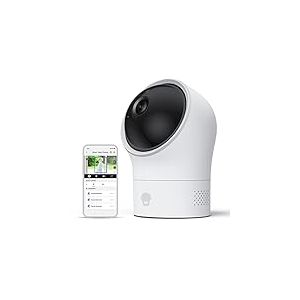 Chuango PT-300Q Caméra Surveillance Wi-FI Intérieur sans Fil - Détection Mouvements Domestique - Champ de Vision Panoramique, Nocturne et Inclinaison - Caméra 1080P - Audio Bidirectionnelle