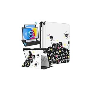 Uppuppy Étui pour iPad Air 5e/4e génération 10,9, pour iPad Pro 11", pour Femmes et Filles, étui à Rabat avec Support Rotatif pour Apple iPad Air 5/4 (2022/2020)/Pro 11"
