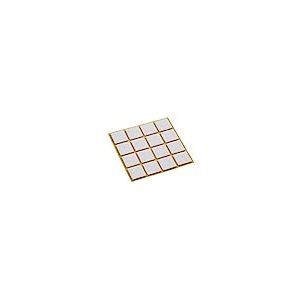 Metafranc Lot de 16 patins en feutre autocollants 22 x 22 mm - Blanc - Protection efficace de vos meubles et chaises - Pour sols délicats - 645096