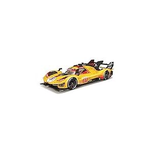 Bburago Ferrari Racing 499P LE MANS HYPERCAR (2024) AF CORSE #83 &ndash; Coque rigide de luxe &ndash; &Eacute;chelle 1:18 &ndash; R&eacute;plique de voiture de course de collection incroyablement d&eacute;taill&eacute;e