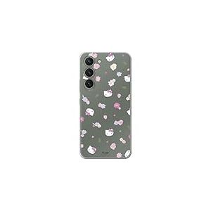 Personalaizer Coque pour Samsung Galaxy S23 avec Motif Hello Kitty et Motif Floral - Style Kawaii - Coque Silicone TPU Souple Transparente