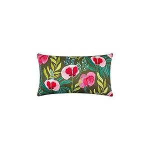 Wylder Nature House of Bloom Coussin rectangulaire en Polyester Motif Coquelicot
