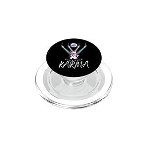 Karma chat chantant mignon et amusant pour les amoureux de la musique concert disco PopSockets PopGrip pour MagSafe