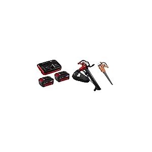 Einhell Aspirateur à feuilles sans fil GE-CL 36/230 Li E-Solo Power X-Change (Soufflage,mode Turbo,avec tube d’aspiration,tube de soufflage) VERSION KIT LIVRE AVEC 2 BATTERIES 3,0Ah + DOUBLE CHARGEUR