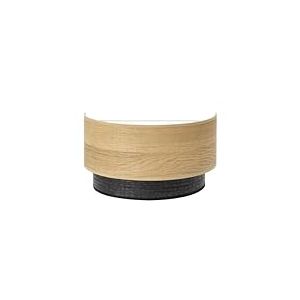 VoltShine Colet - Applique murale 1 x E27 noire et bois clair, dimensions 17 x 30 x 15 cm, idéale pour éclairer avec style moderne et confortable
