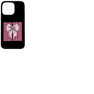 Ruban rose coyote chasseur coyote, coquette Coque pour iPhone 15 Pro Max