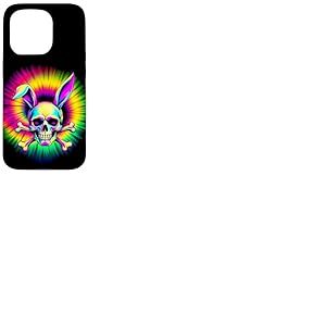 Lapin crâne psychédélique Coque pour iPhone 15 Pro