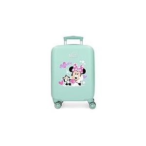 Disney Bagages Minnie & Figaro - Bagages pour Enfants, Filles, Le Bagage &agrave; Main &agrave; 4 Roues avec Serrure &agrave; Combinaison lat&eacute;rale Minnie & Figaro est fabriqu&eacute; en ABS, Un mat&eacute;riau Rigide et l&eacute;ger., Minnie