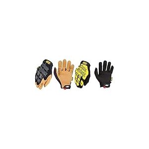 Mechanix Wear - Material4X Original Gants (Medium, Noir/Marron) & Original Gants (Medium, Jaune)