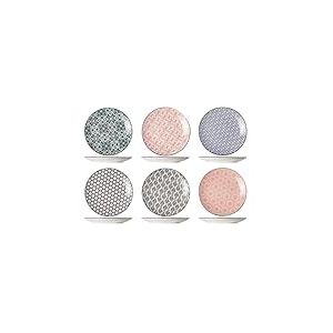 Cosy & Trendy Assiette Plate Délirio 6 Assortis-D23.5 Cm-Lot de 6