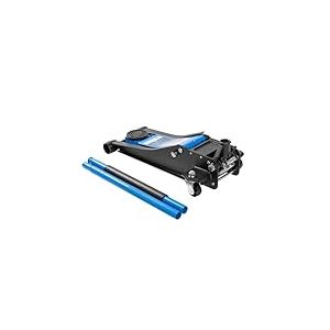 H&Ouml;GERT TECHNIK Cric hydraulique 2,5 t - Cric Plat - Hauteur de Levage 72 &agrave; 505 mm - Compact et l&eacute;ger - Construction en Acier - roulettes et Valve de s&eacute;curit&eacute; - pour Voiture