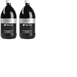 Lefranc Bourgeois Encre de Chine Nan-King Flacon 1L, Noir (Lot de 2)