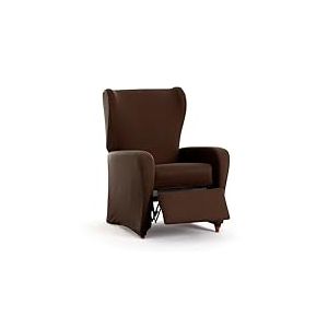 EYSA Housse de canapé bi-élastique pour Fauteuil Relax Couleur Marron Design Harlem