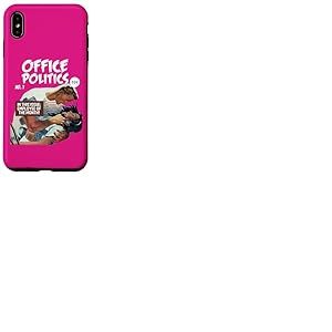 Fun Work Place Retro Romance Comic Book Parodie Coque pour iPhone XS Max