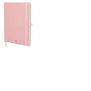 Finocam &ndash; Cahier Nexo Couverture Rigide Uni Rose | Grand Cahier &agrave; Feuilles Microperfor&eacute;es | Pochette et Passant pour stylo | 72 Feuilles, Id&eacute;al pour &Eacute;crire et Dessiner