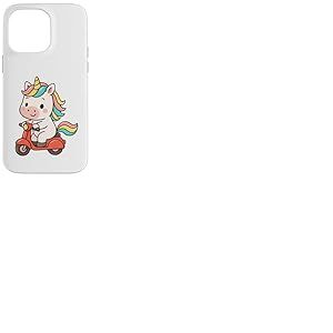 Trottinette Licorne pour garçons, Filles, Hommes, Femmes, Enfants et Adultes Coque pour iPhone 14 Pro Max